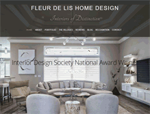 Tablet Screenshot of fleurdelishomedesign.com